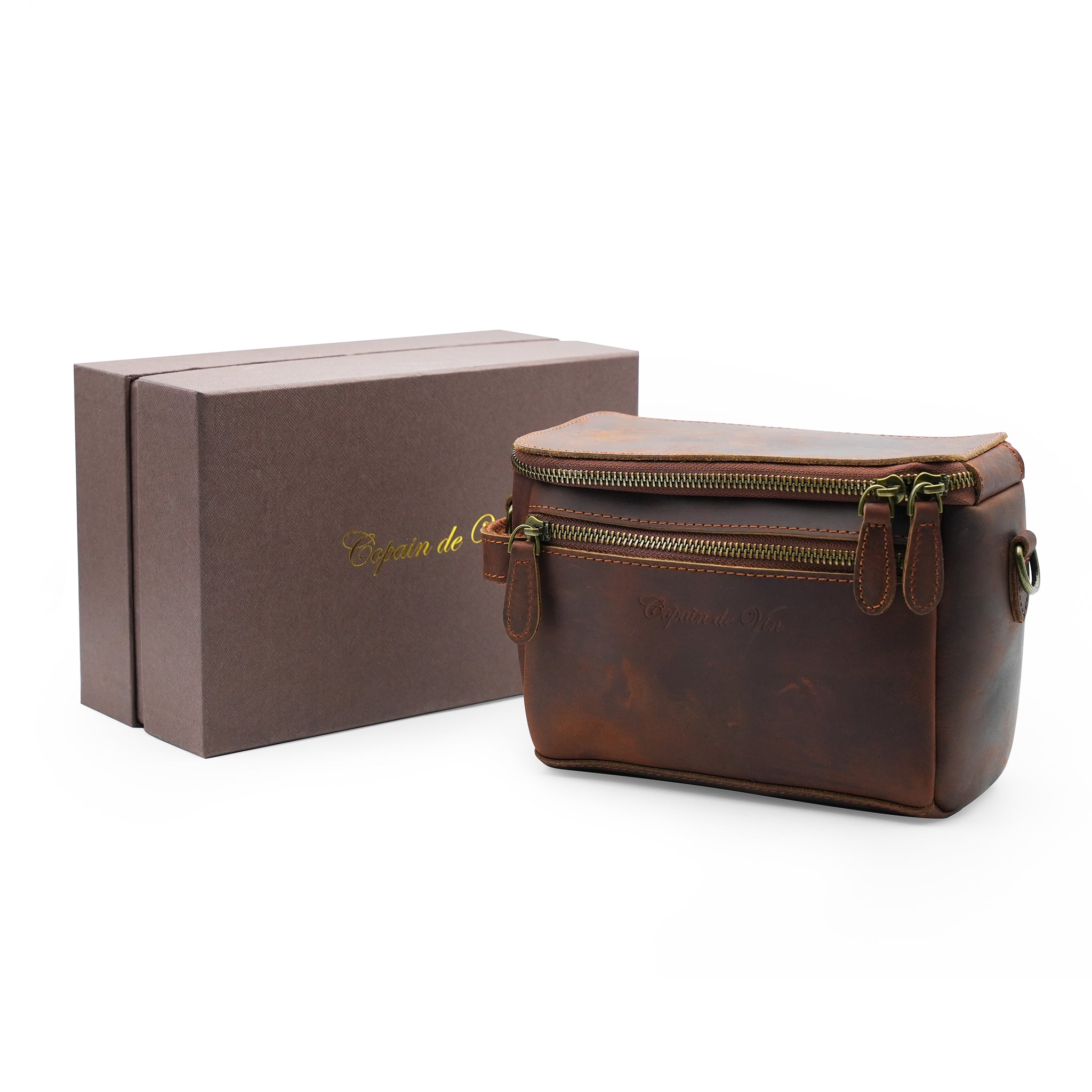 VinVoyage Premium Leather Carry Bag Add-On 