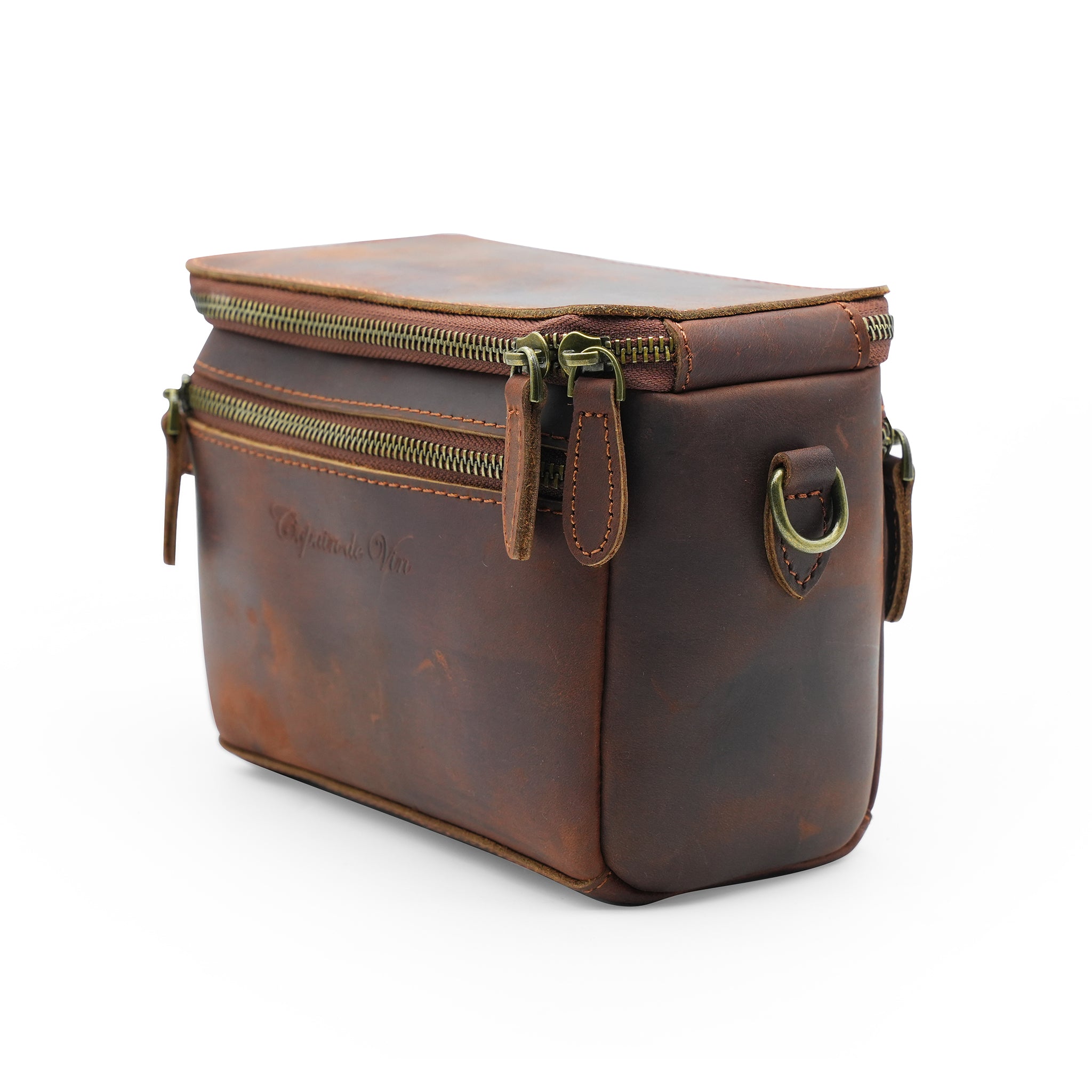 VinVoyage Premium Leather Carry Bag Add-On 